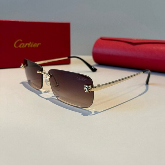 Cartier Women's Brown Sunglasses
